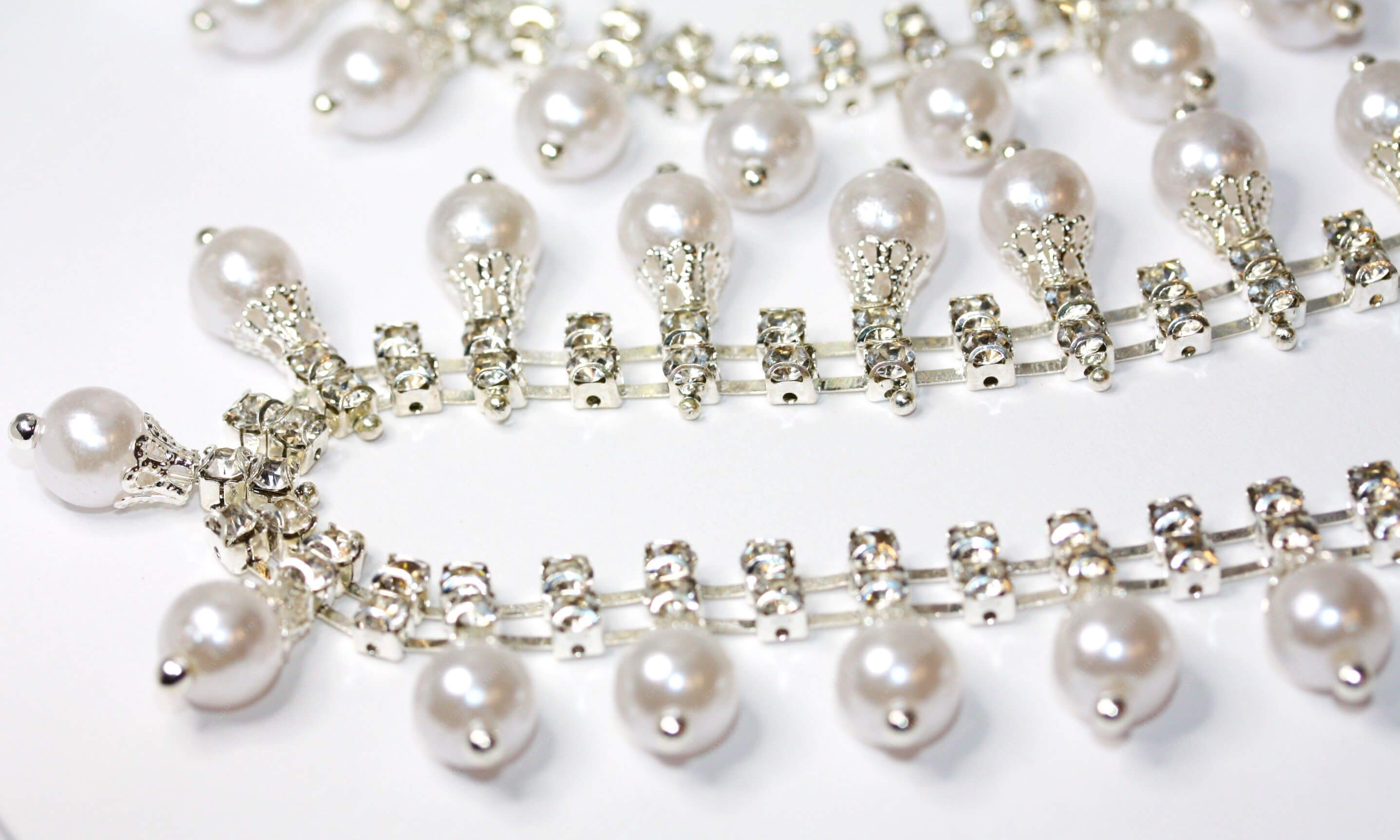 Подвійний ланцюг + Pearl Drops 8mm