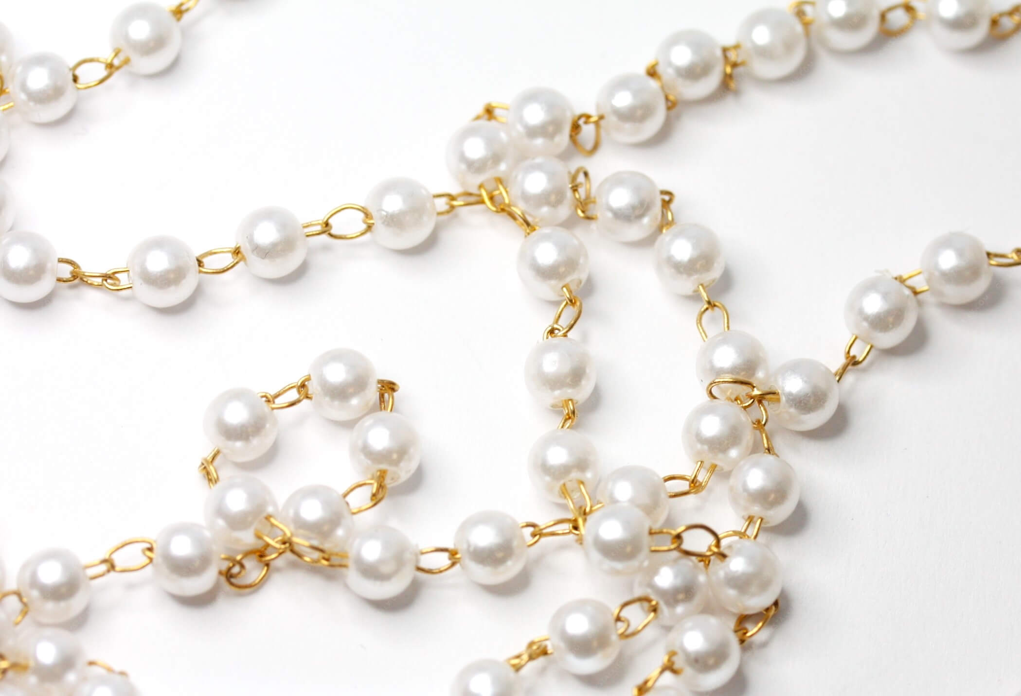 Ланцюг Gold з перлами 5mm