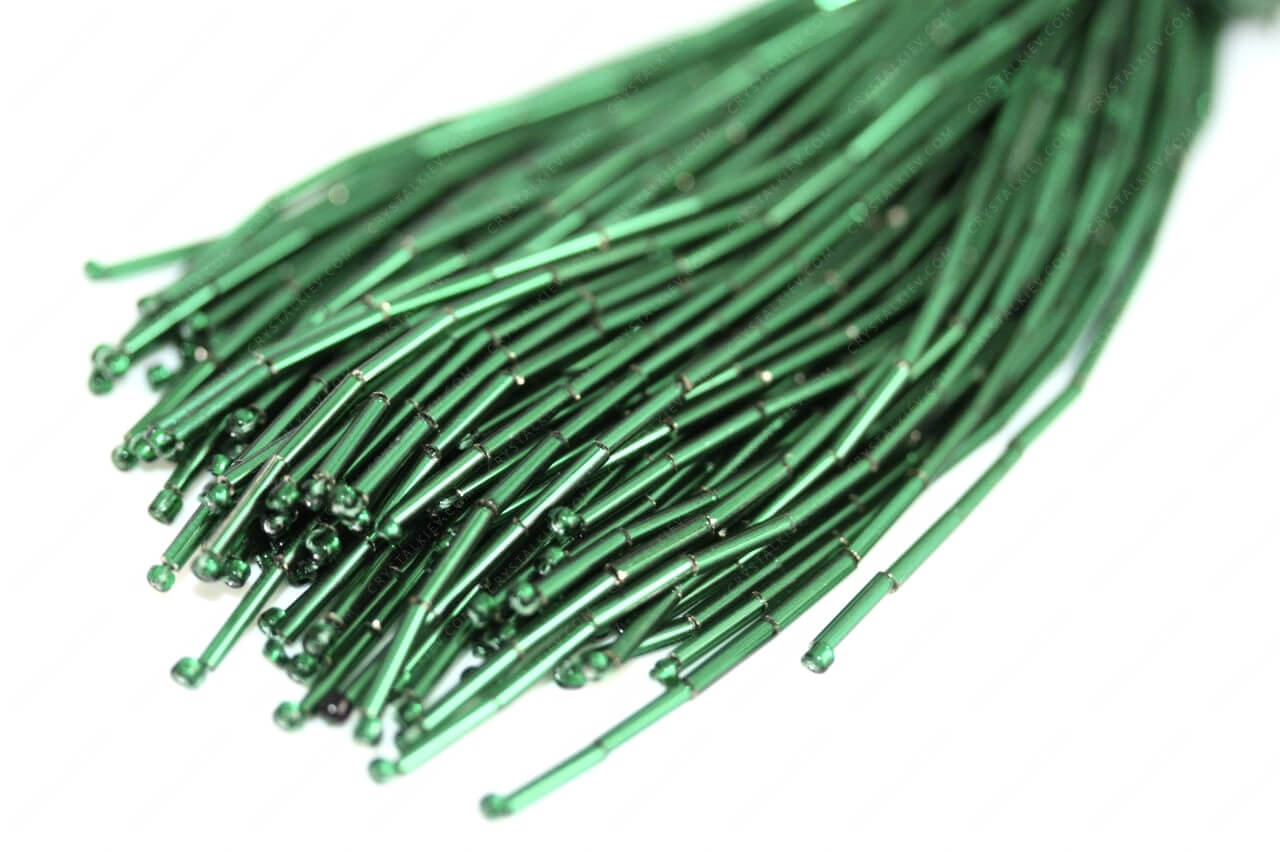 Пучки стекляруса Emerald 9mm прямий