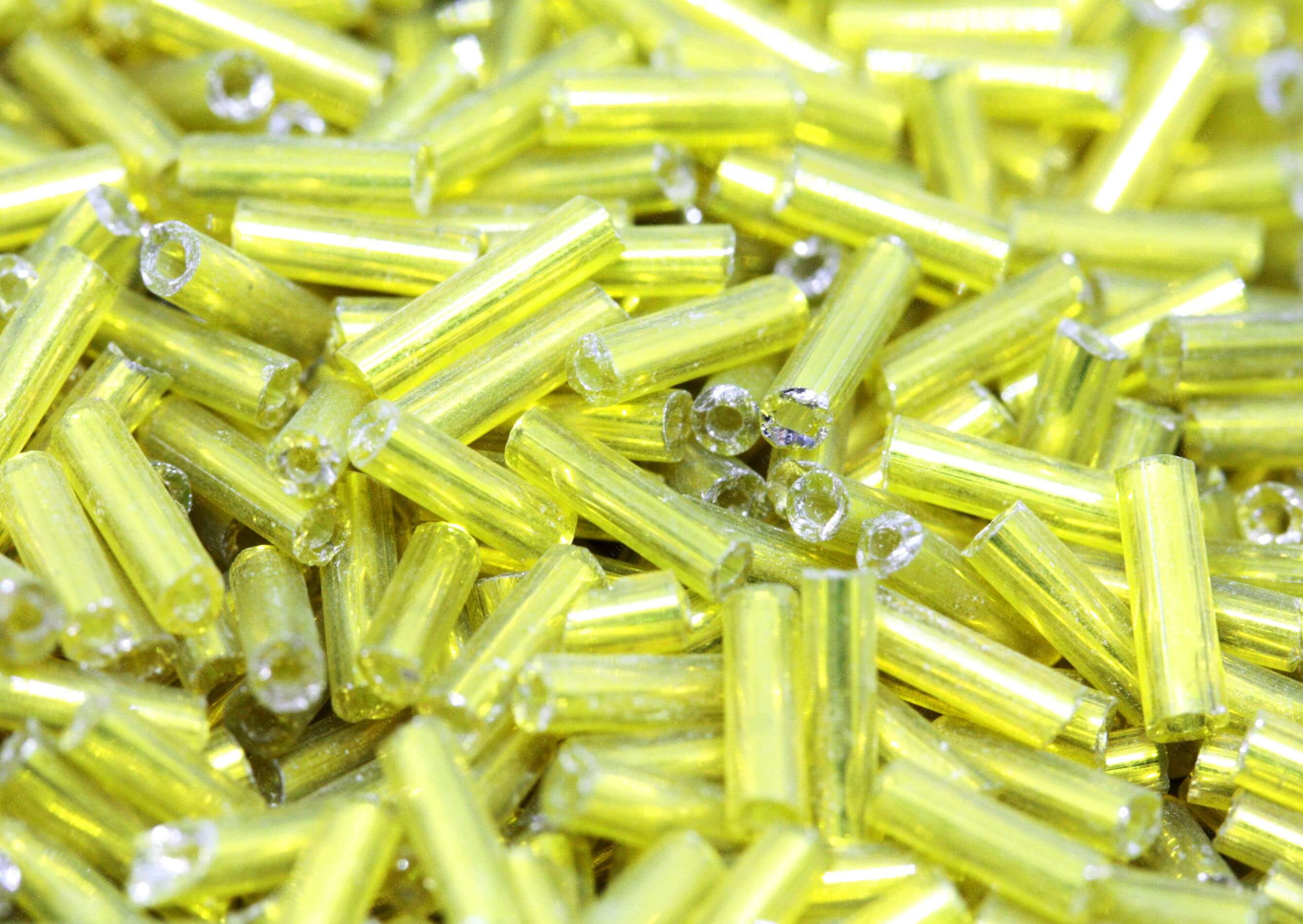 Стеклярус Citrine прямий 6mm