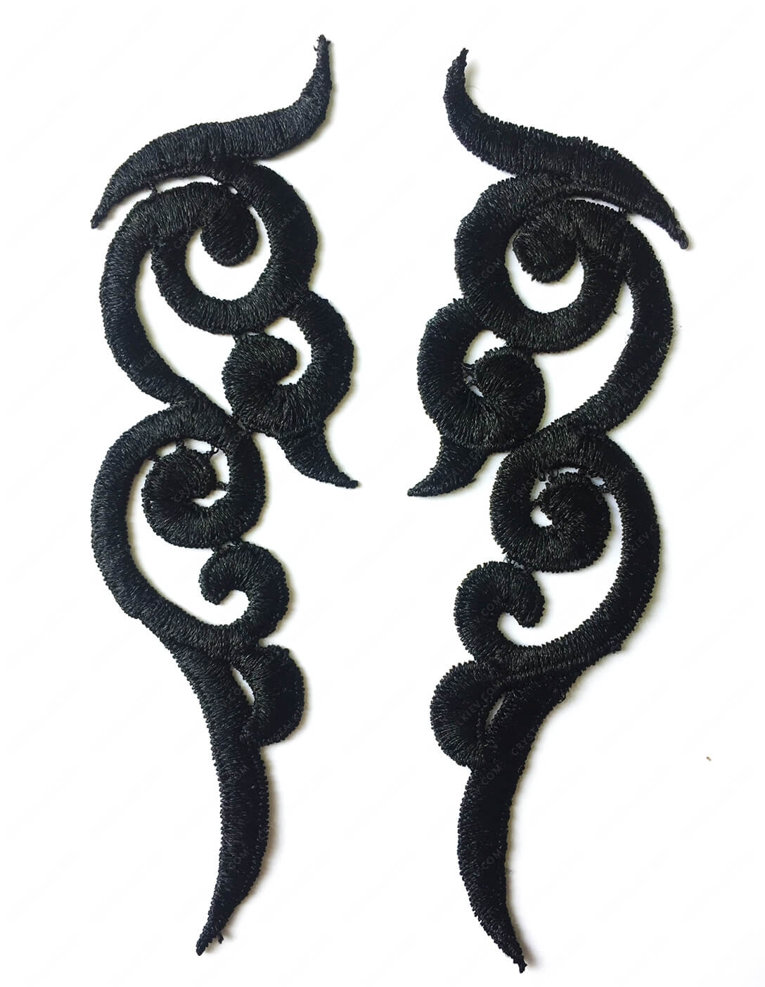 Мереживний лейс(2шт)Black 16х5,5см №23