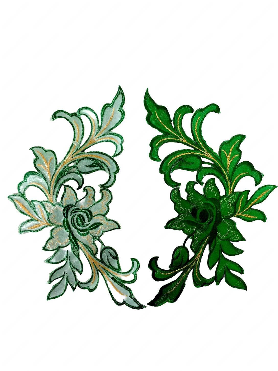 Мереживний лейс Green HF 22.5х13см №39