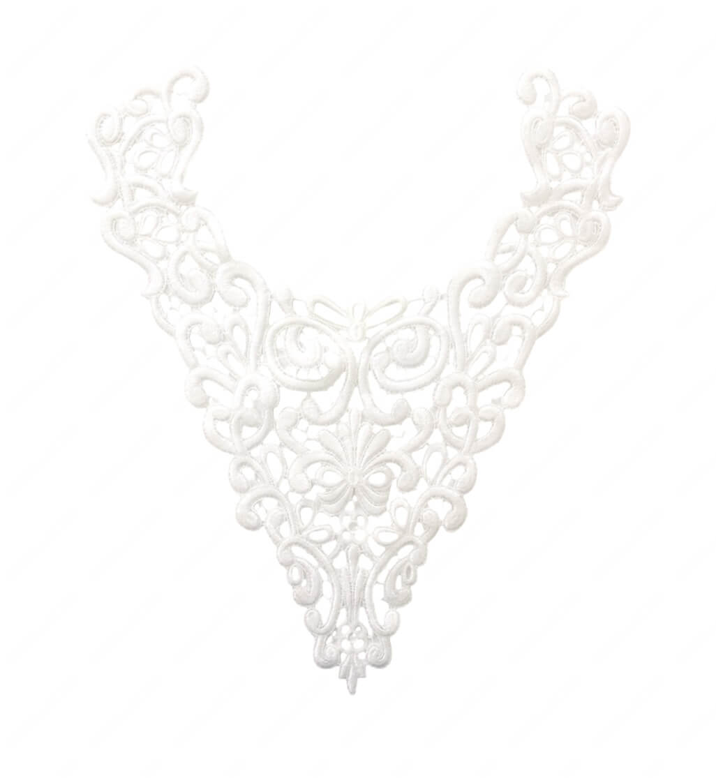 Мереживний лейс White 42х39см №6