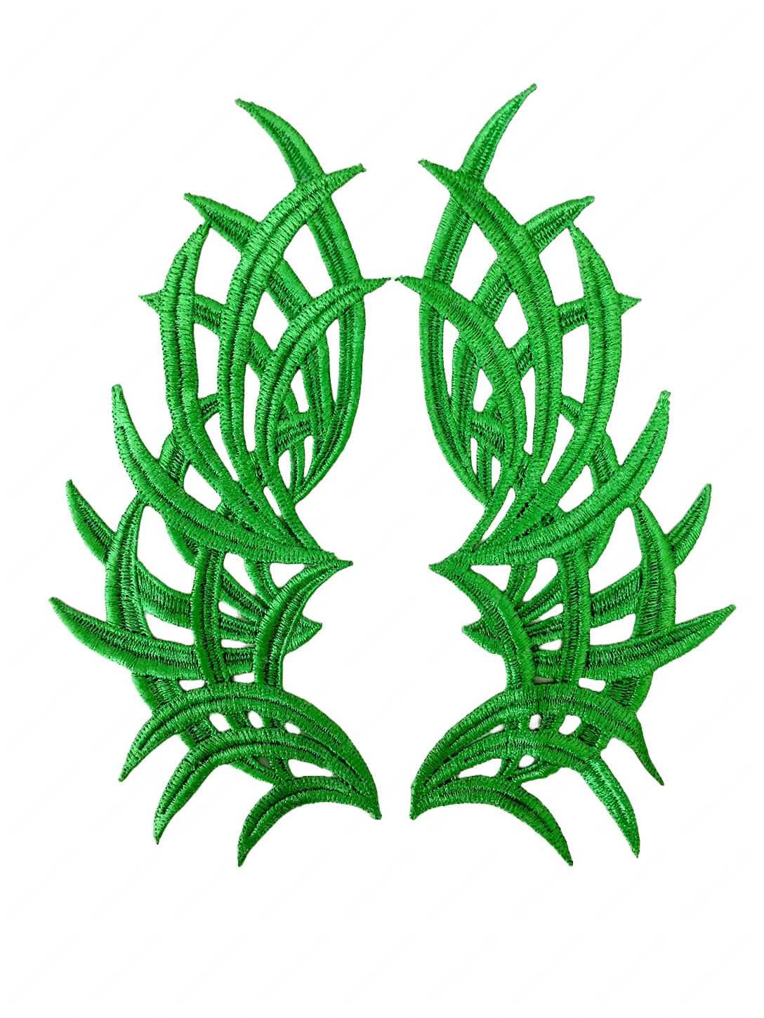 Мереживний лейс(2шт) Green 23х10см №36