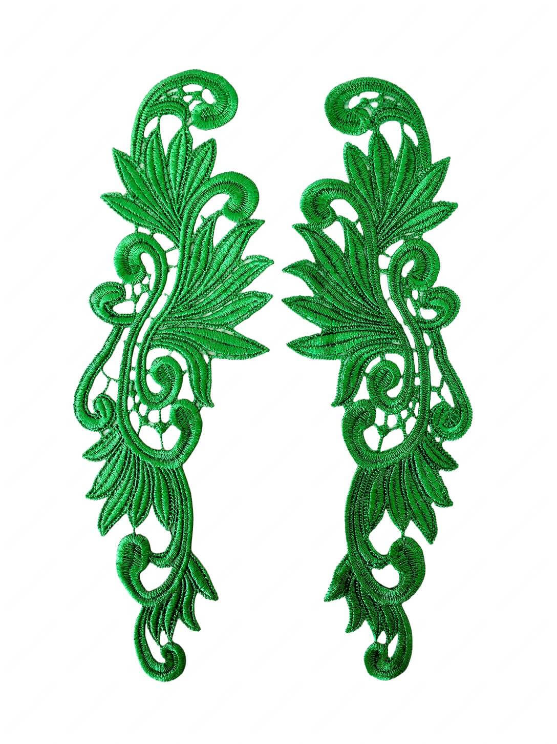 Мереживний лейс Green 30х9см №38