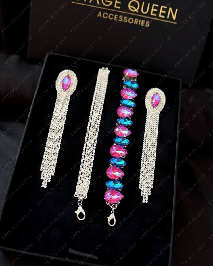 Сценічні сережки та 2 браслетa DROP 2.0 NPC