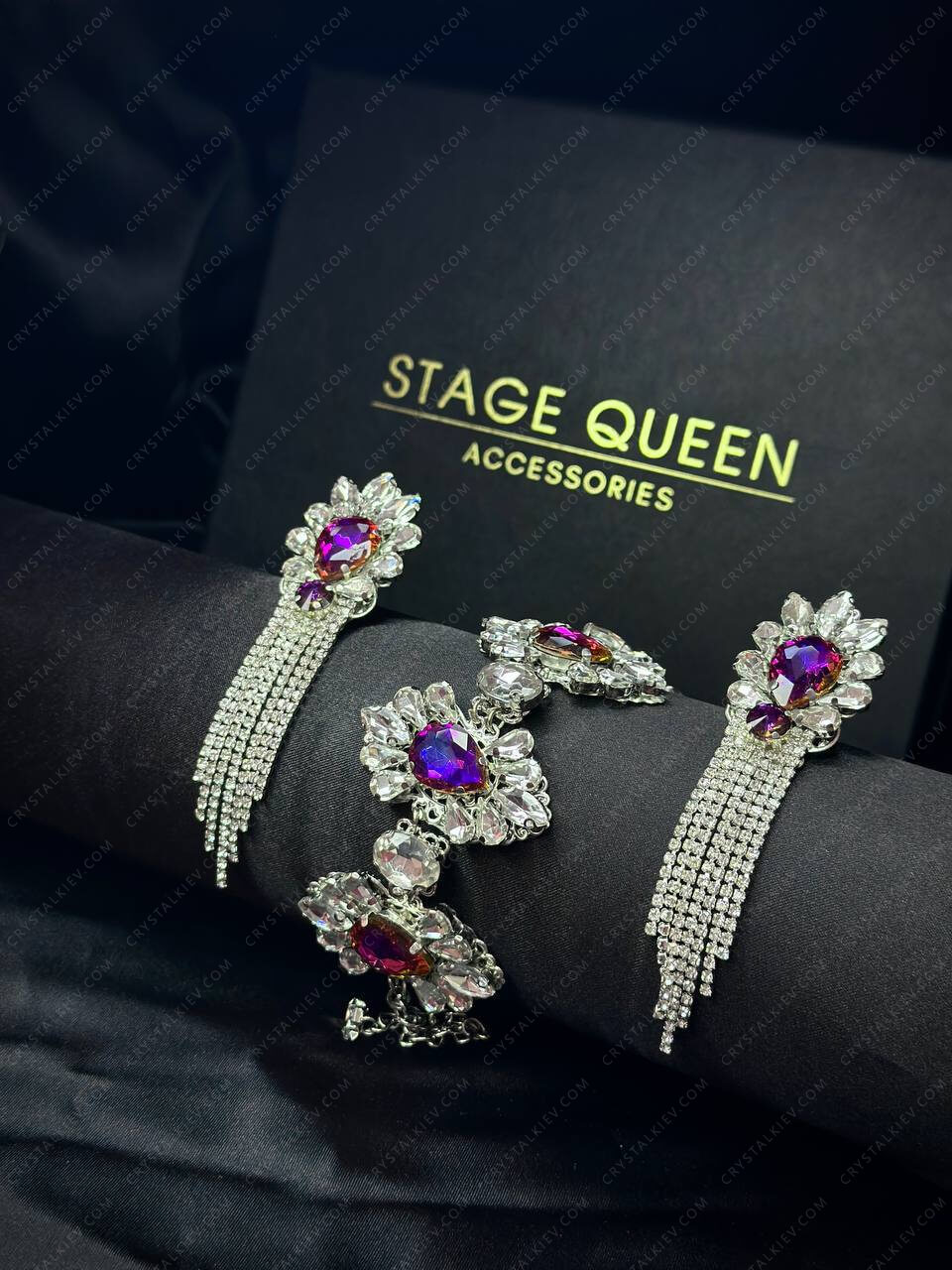 Сценічні прикраси зі стразами для FITNESS BIKINI